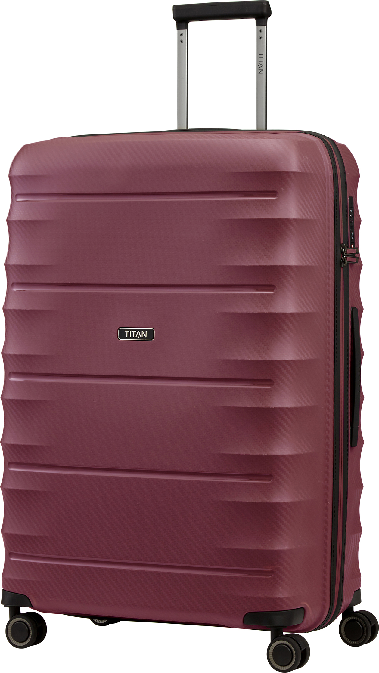 

Чемодан Titan HIGHLIGHT/Merlot на 4 колесах L (112л,3,4кг) (52x76x32см) Ti842404-69