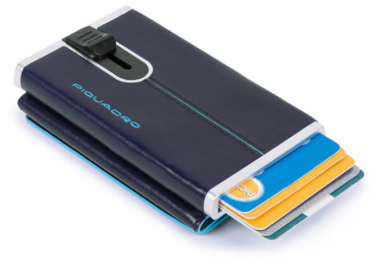 

Портмоне Piquadro BL SQUARE/N.Blue Кредитница- с выдвижным механизмом с RFID защитой (6,2x10,5x2) PP4891B2R_BLU1