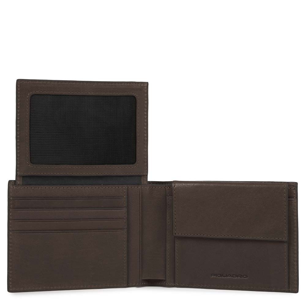 

Портмоне Piquadro BK SQUARE/D.Brown гориз. с отдел. для док. (12,5x9x2,5) PU1392B3_TM