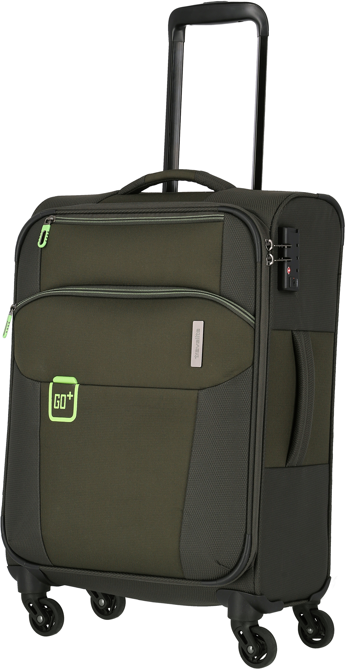 

Чемодан Travelite GO/Khaki на 4 колесах S (33л,2,2кг) (38x55x20см) TL090547-85