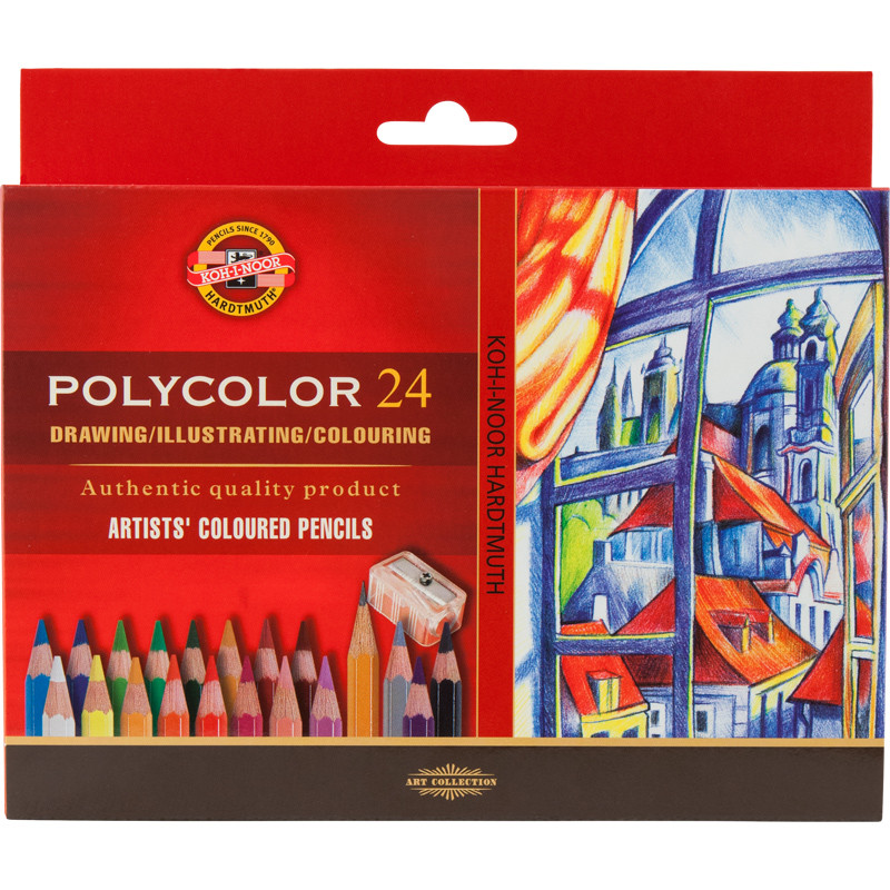 

Карандаши цветные художественные Koh-i-noor Polycolor 24 цвета 3834