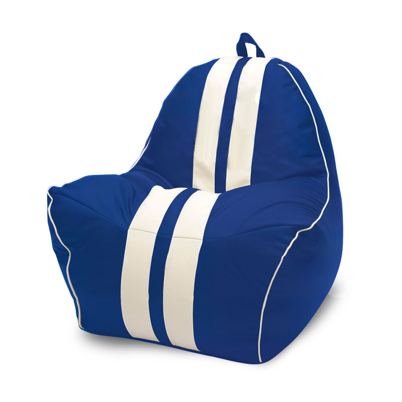 

Кресло-мешок SportCar SanchoBAG, материал Экокожа, цвет Синий: Синий + Белый