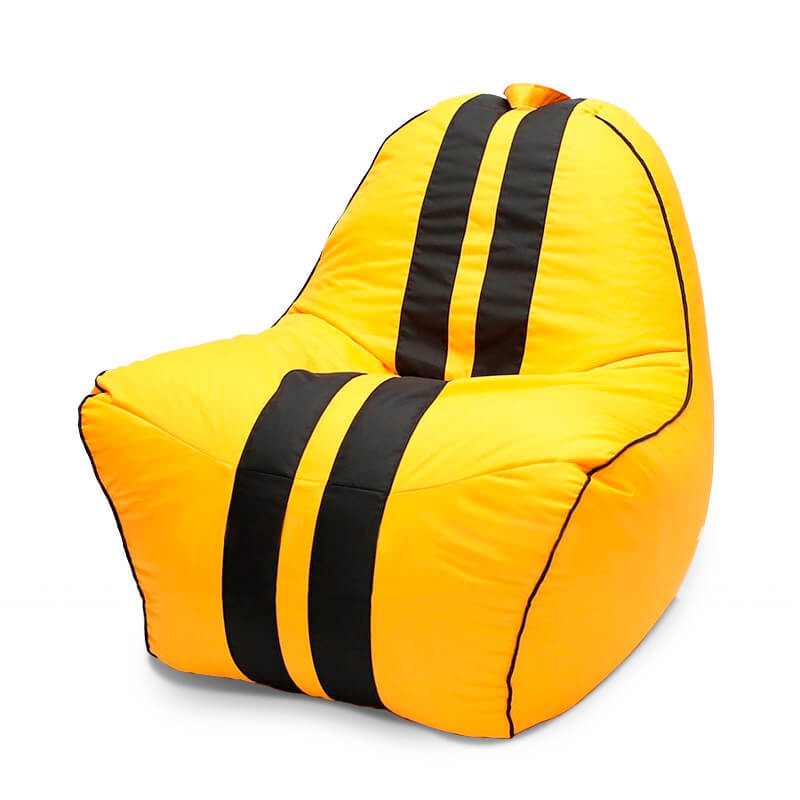 

Кресло-мешок SportCar SanchoBAG, материал Экокожа, цвет Желтый: Желтый + Черный