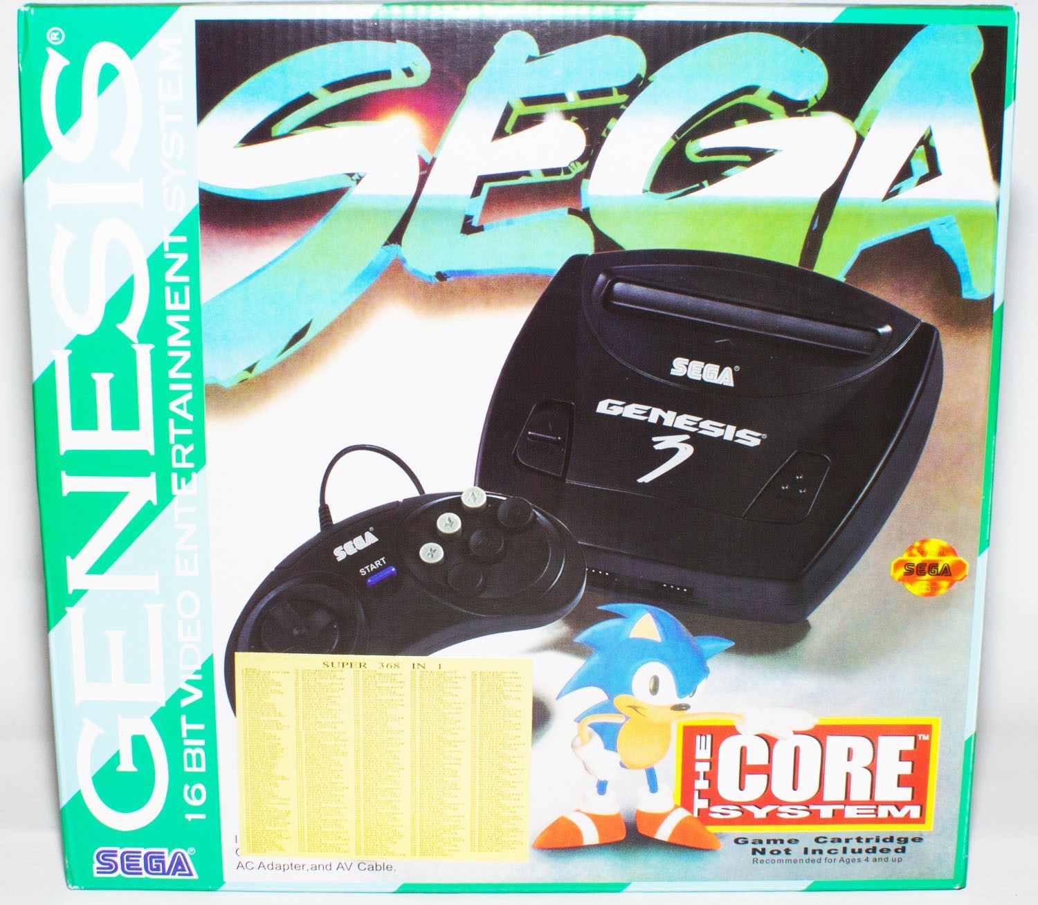

Игровая приставка Сега 16 бит Genesis 3 (+5 игр встроенно, поддержка картриджей Sega Mega Drive 2)