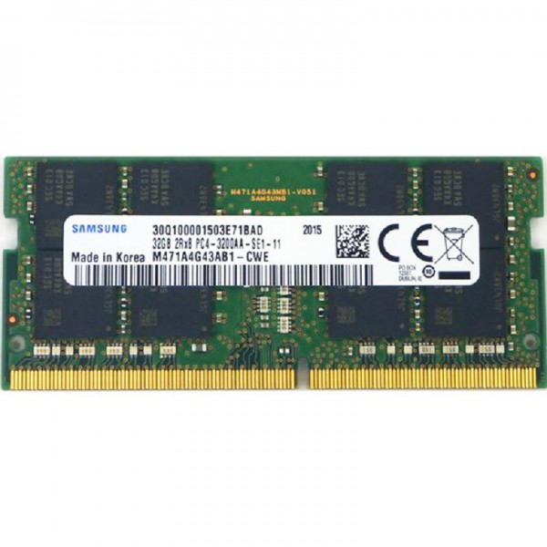 

Модуль памяти SAMSUNG SODIMM 32G DDR4 3200MHz (M471A4G43AB1-CWE) (F00245232)