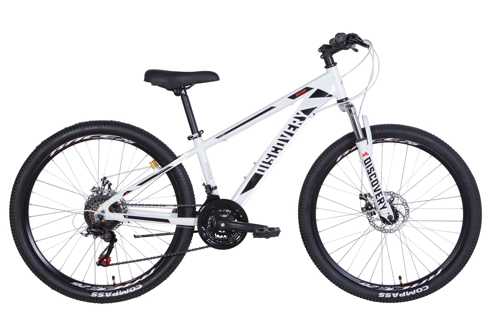 

Велосипед 26" Discovery BASTION DD 18" бело-черный 2021