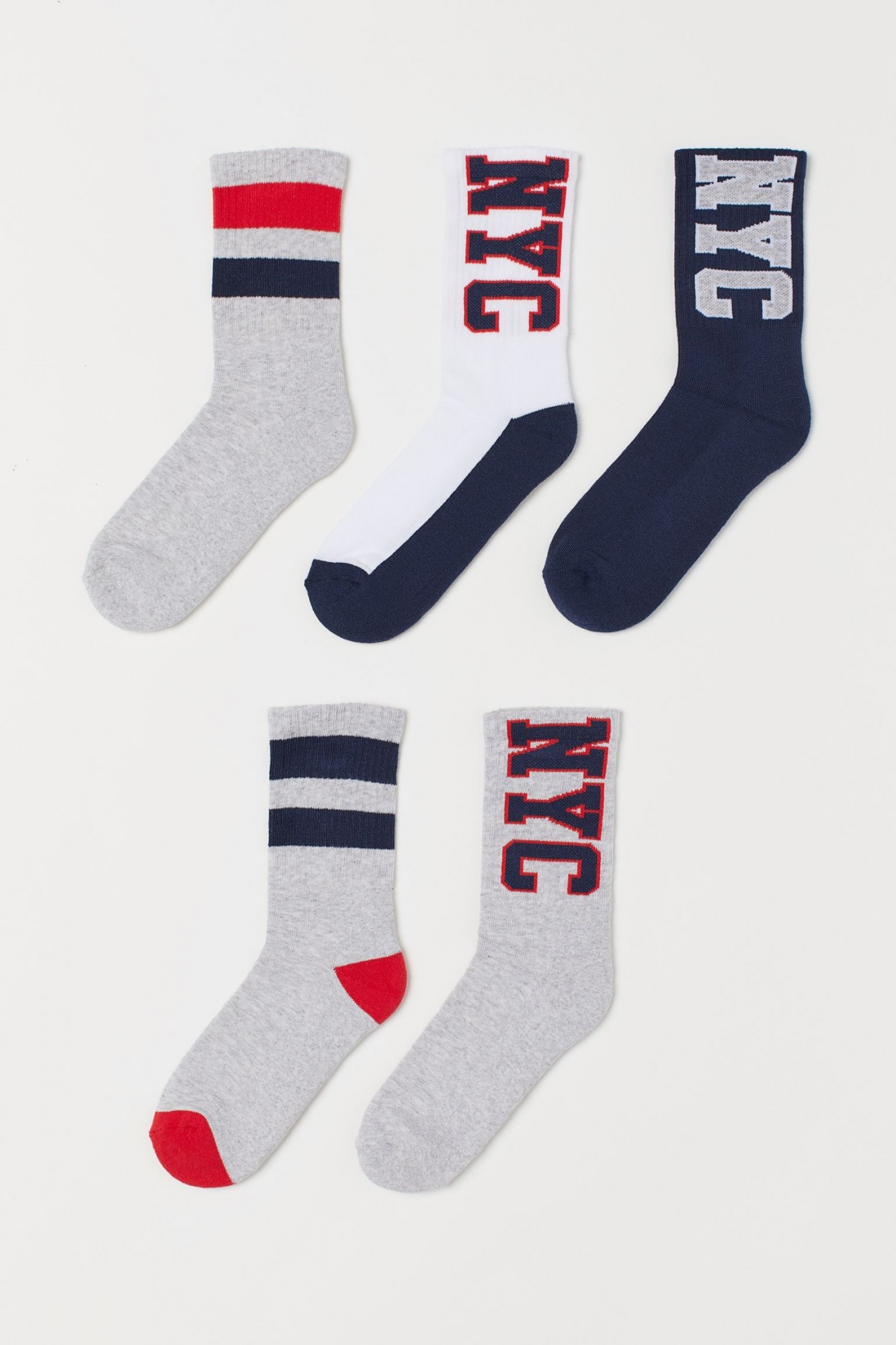 

Набор Носки (5 пар) H&M 37/39 серо-синий 4993685sm