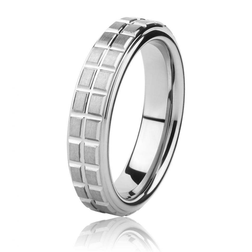 

Кольцо из карбида вольфрама Lonti R-TG-5029 с объемным рельефом (17,35 мм (7 США), 6 мм)