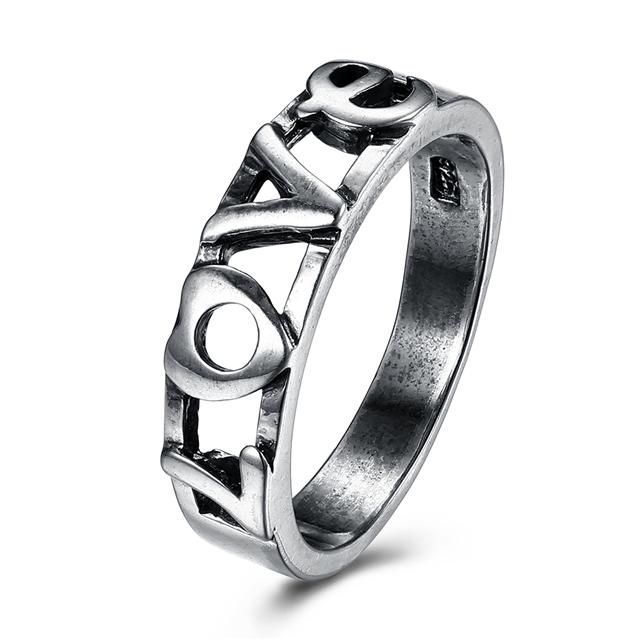 

Кольцо Everiot из стали RA-XP-13712 с надписью "LOVE" (Размер 9 (наш 18,9))