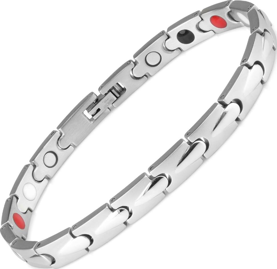 

Магнитный браслет мужской из стали Everiot SB-MJ-028 в классическом стиле