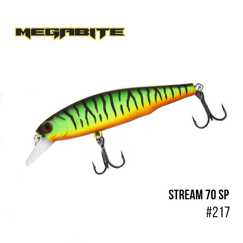 

Воблер Megabite Stream 70 SP (70 мм, 6,4гр, 0,8m) (217)