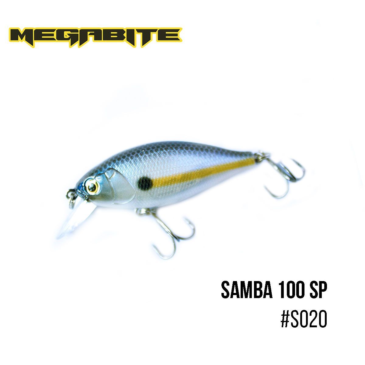 

Воблер Megabite Samba 100 SP (60 мм, 14,8 гр, 1 m) (S020)