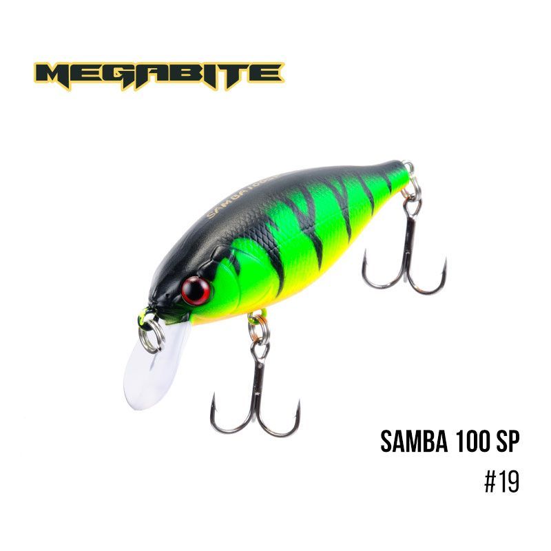 

Воблер Megabite Samba 100 SP (60 мм, 14,8 гр, 1 m) (19)