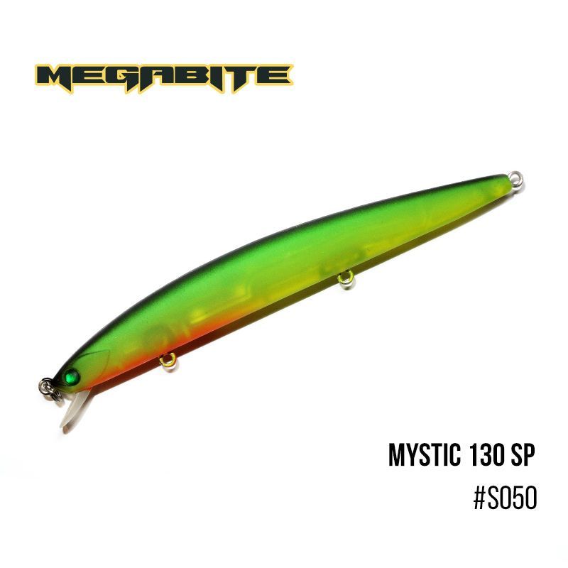 

Воблер Megabite Mystic 130 SP (130 мм, 18,4 гр, 0,5 m) (S050)