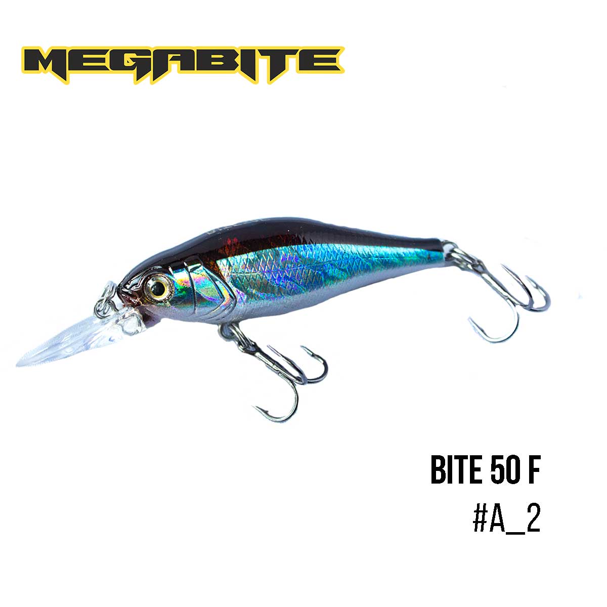 

Воблер Megabite Bite 50 F (50 мм, 4,3 гр, 1,5 m) (A_2)