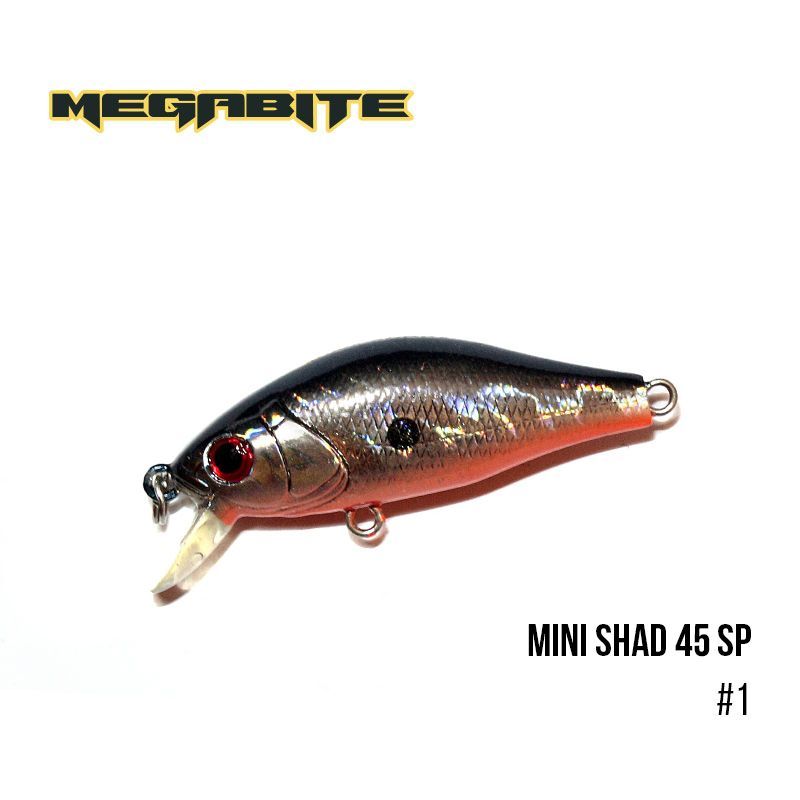 

Воблер Megabite Mini Shad 45 SP (45 мм, 4,3 гр, 0,5 m) (1)