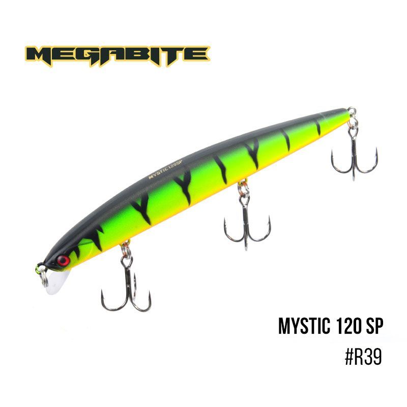 

Воблер Megabite Mystic 120 SP (120 мм, 14,8 гр, 0,5 m) (R39)