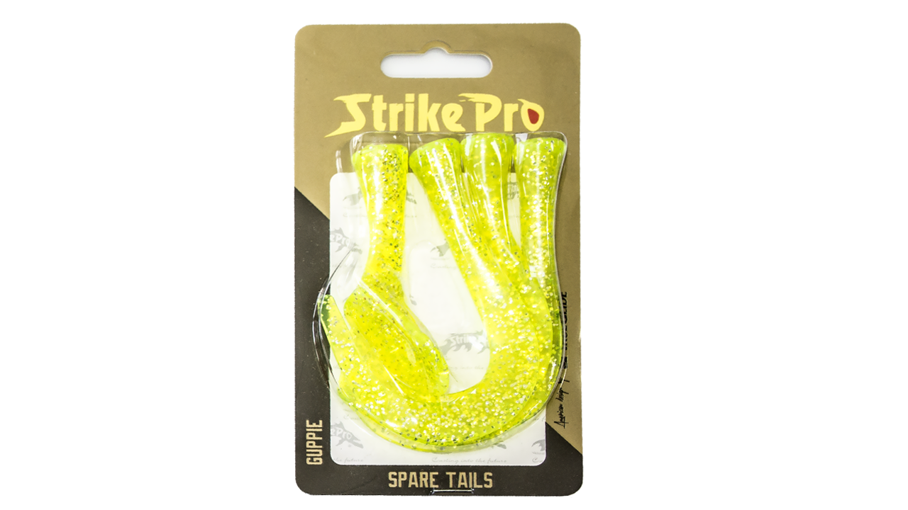 

Хвост силиконовый для Strike Pro Guppie Jr., цвет: Шартрез 3 твистера + риппер (115894)