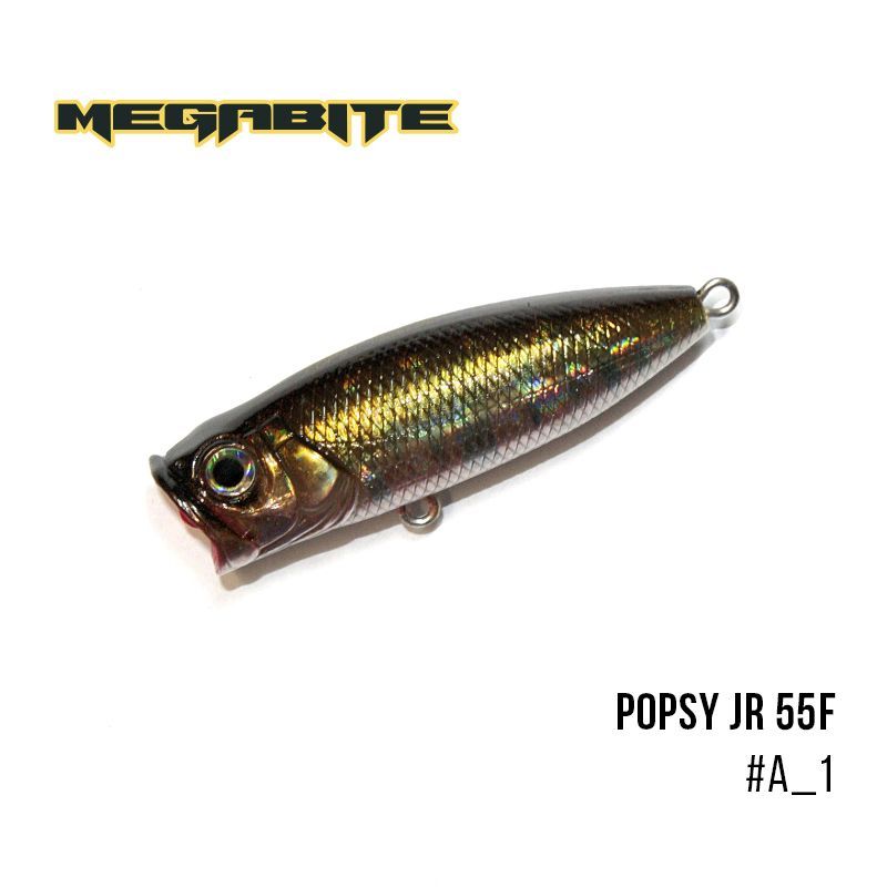 

Воблер Megabite Popsy Jr 55 F (55 мм, 7,7 гр) (A_1)