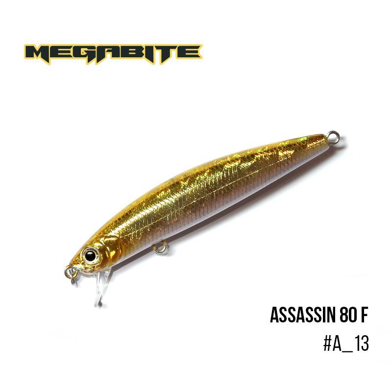 

Воблер Megabite Assassin 80 F (80 мм, 7,8 гр, 0,4 m) (A_13)