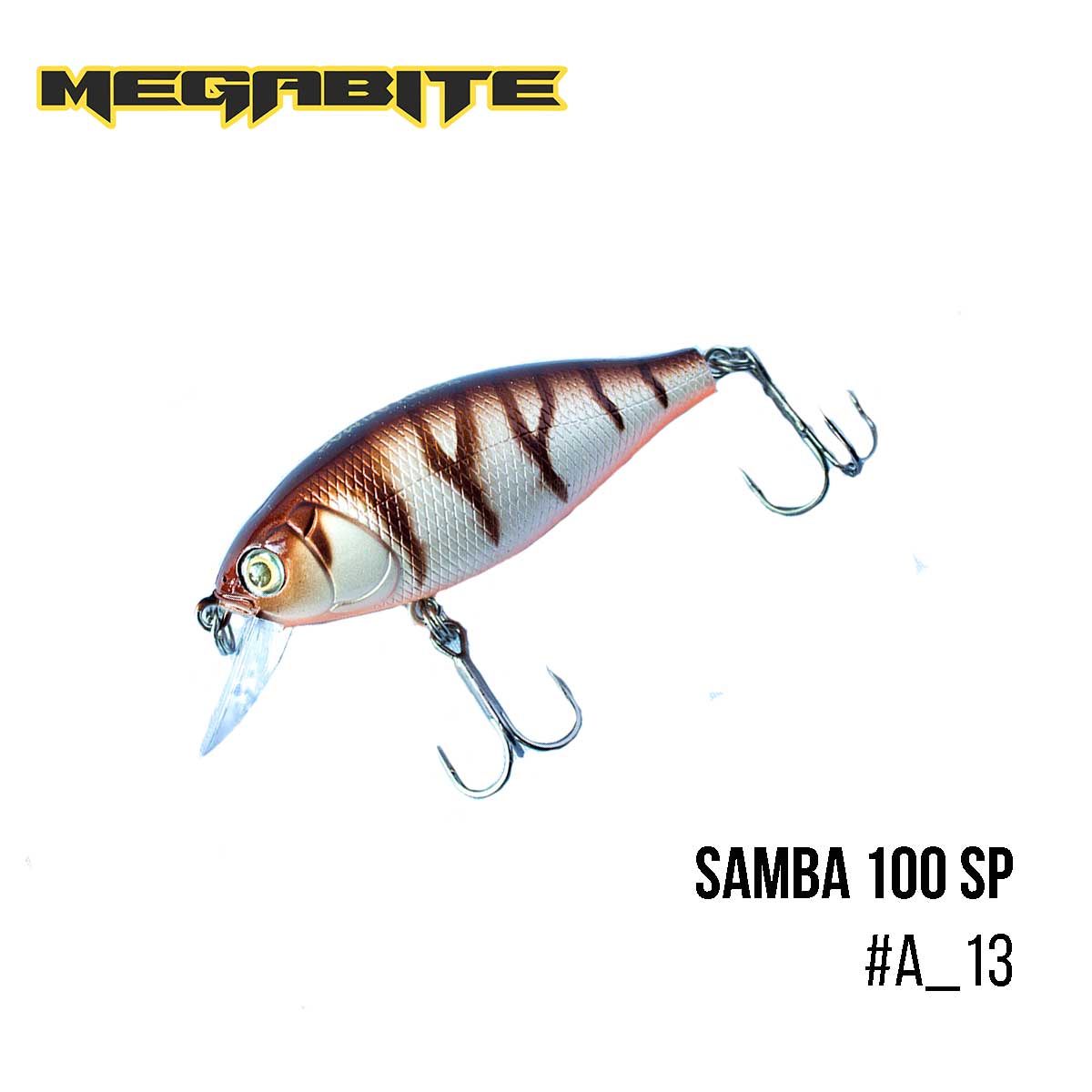 

Воблер Megabite Samba 100 SP (60 мм, 14,8 гр, 1 m) (A_13)