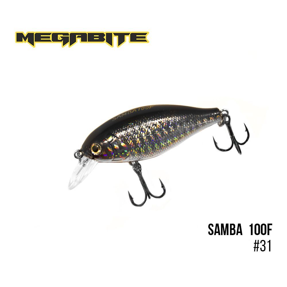 

Воблер Megabite Samba 100 F (60 mm, 12,5 g, 1 m) (31)