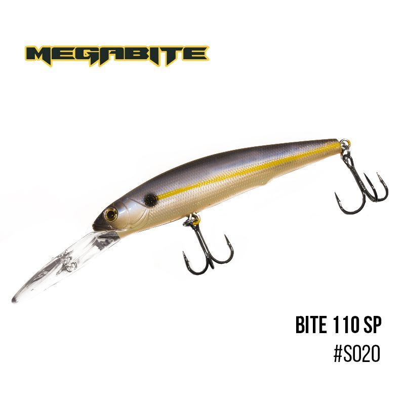 

Воблер Megabite Bite 110 SP ( 110мм, 23,6гр, 6m) (S020)