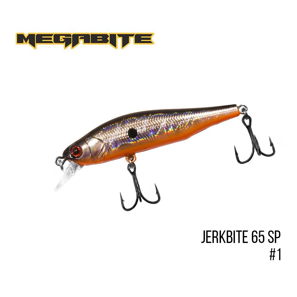 

Воблер Megabite Jerkbite 65 SP (65 mm, 5.9 g, 1.0 m) (1)