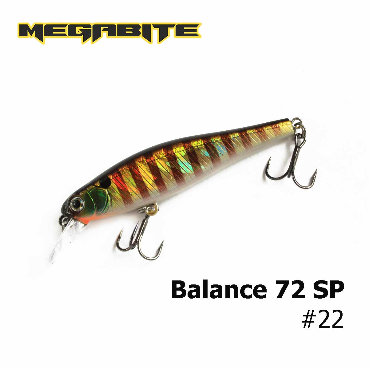 

Воблер Megabite Balance 72 SP (72 мм, 6,9гр, 1m) (22)
