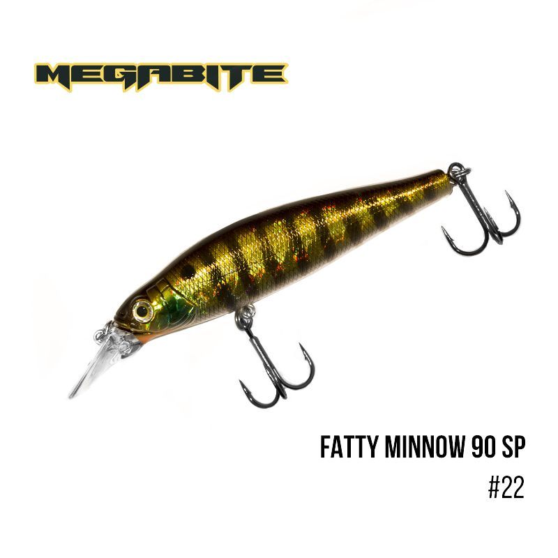 

Воблер Megabite Fatty Minnow 90 SP (90 мм, 15,8 гр, 1,3 m) (22)
