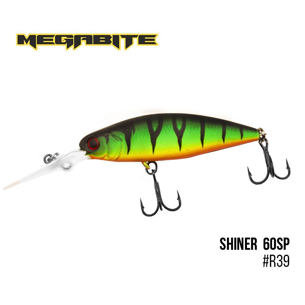 

Воблер Megabite Shiner 60 SP (60 mm, 7.5 g, 2.5 m) (R39)