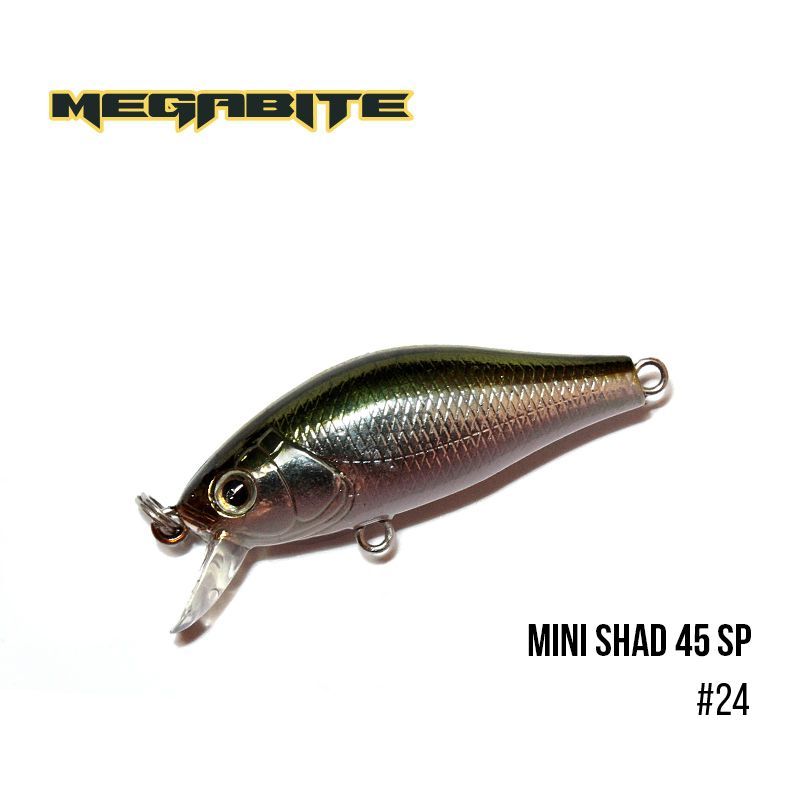 

Воблер Megabite Mini Shad 45 SP (45 мм, 4,3 гр, 0,5 m) (24)