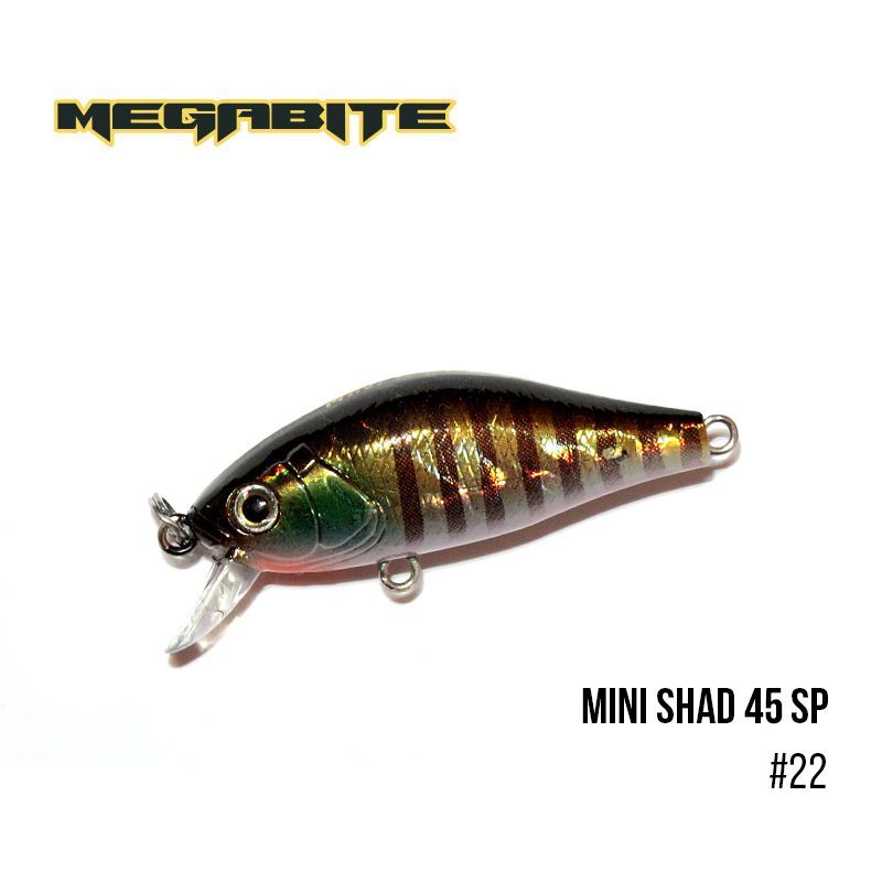 

Воблер Megabite Mini Shad 45 SP (45 мм, 4,3 гр, 0,5 m) (22)