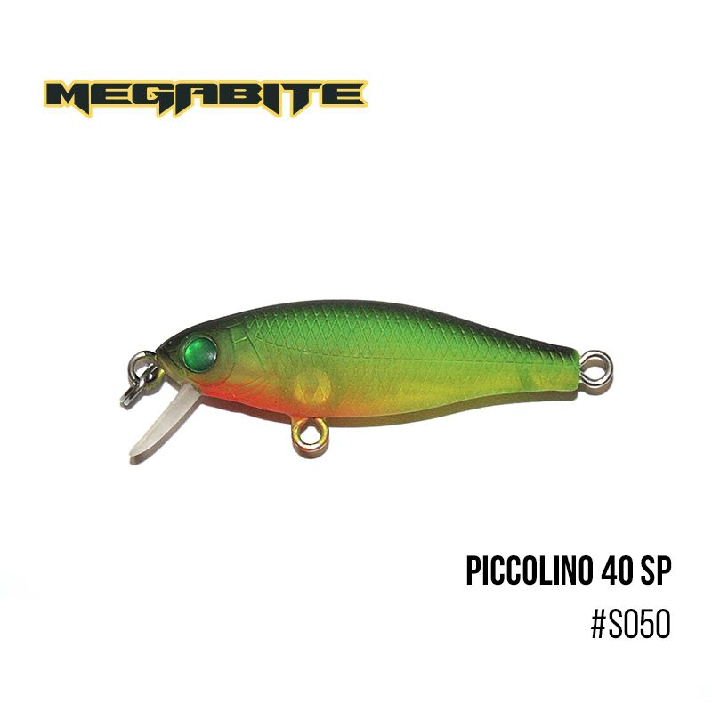 

Воблер Megabite Piccolino 40 SP (40 мм, 2,6 гр, 0,3 m) (S050)