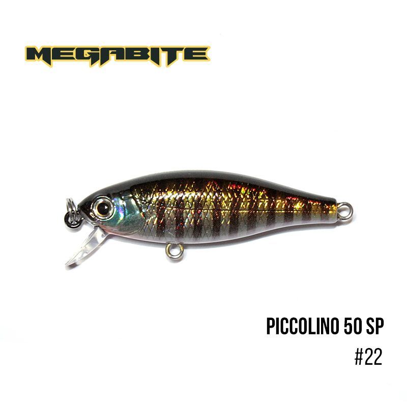 

Воблер Megabite Piccolino 50 SP (50 мм, 4,2 гр, 0,5 m) (22)