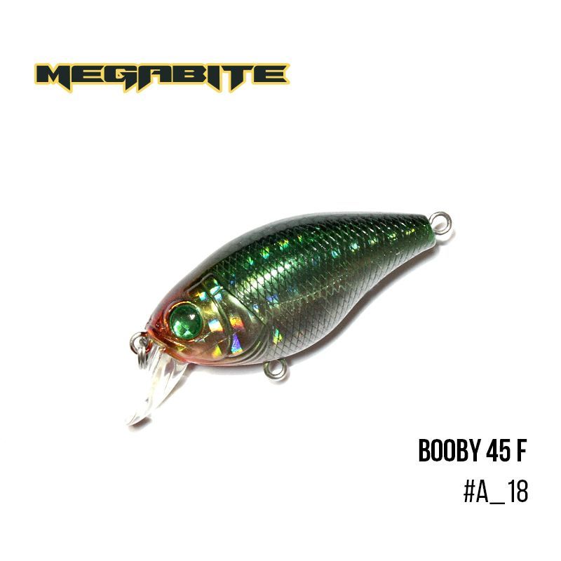 

Воблер Megabite Booby 45 F (45 мм, 6,7 гр, 0.5 m) (A_18)
