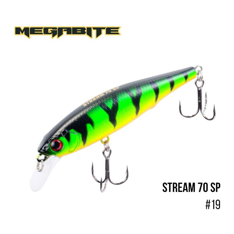 

Воблер Megabite Stream 70 SP (70 мм, 6,4гр, 0,8m) (19)