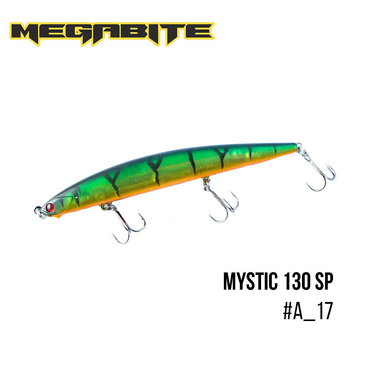 

Воблер Megabite Mystic 130 SP (130 мм, 18,4 гр, 0,5 m) (A_17)
