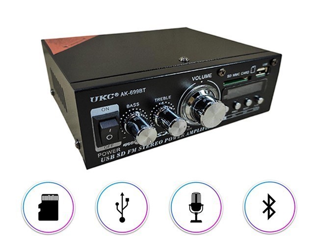

Двухканальный интегральный усилитель UKC AK-699BT Bluetooth