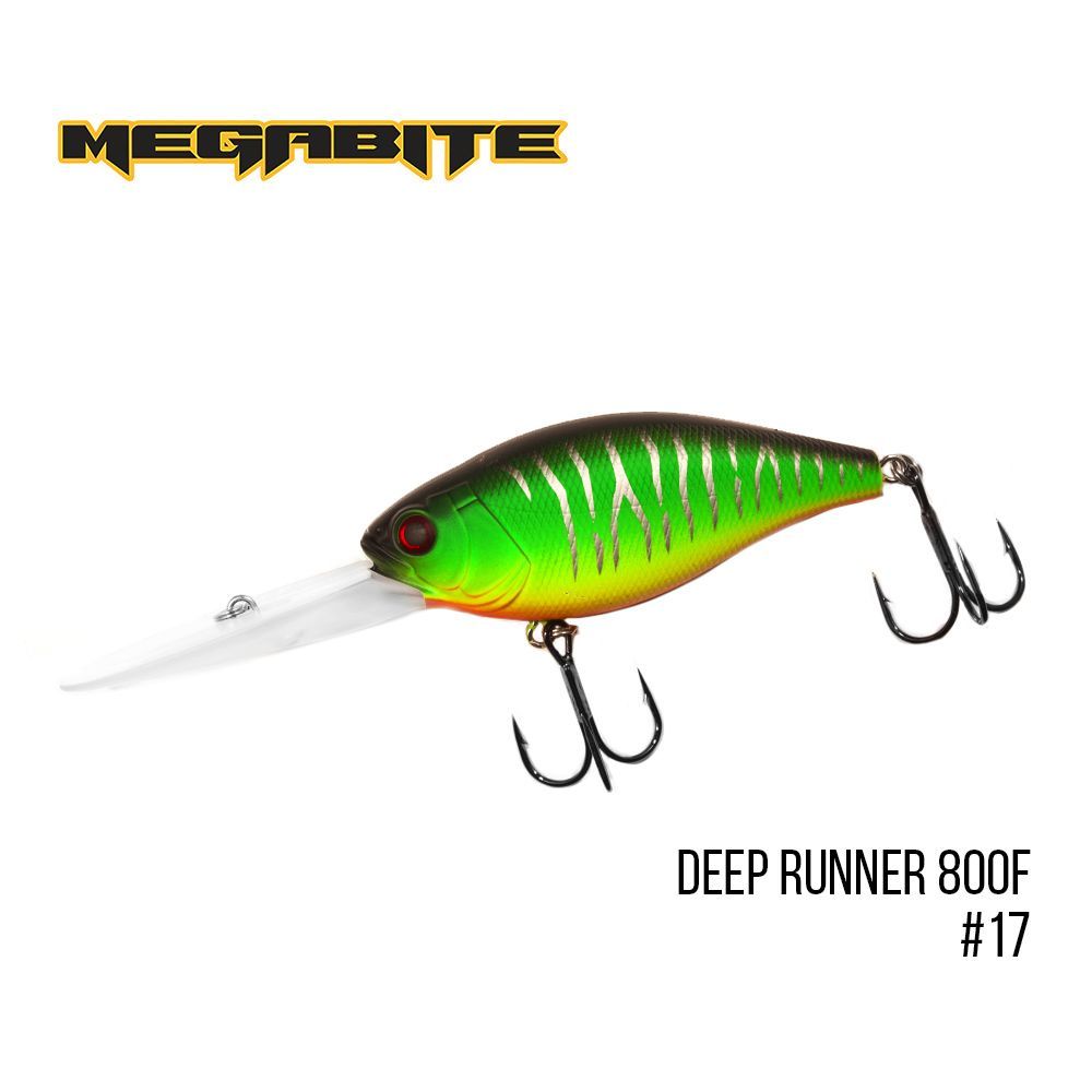

Воблер Megabite Deep Runner 800 F (80 mm, 38,7 g, 8 м) (17)