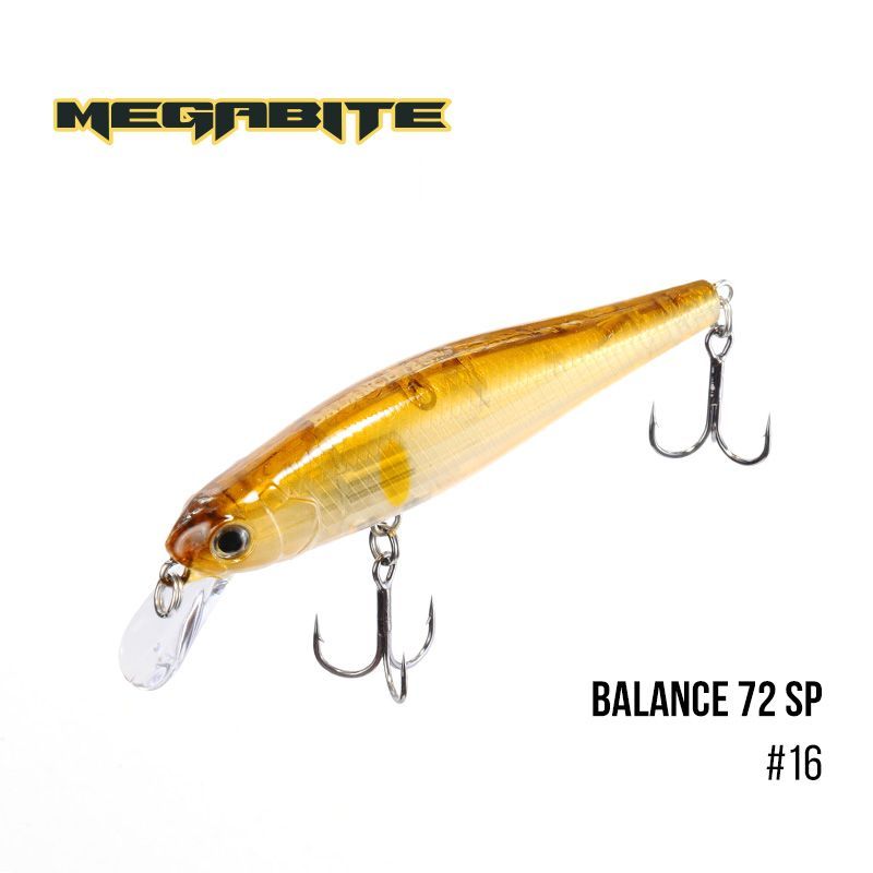 

Воблер Megabite Balance 72 SP (72 мм, 6,9гр, 1m) (16)