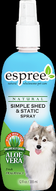 

Спрей ESPREE Simple Shed and Static Spray от выпадения шерсти и зуда 355 мл