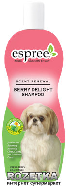 

Шампунь Espree Berry Delight Shampoo очищение, восстановление, увлажнение шерсти 3.79 л (e00186)