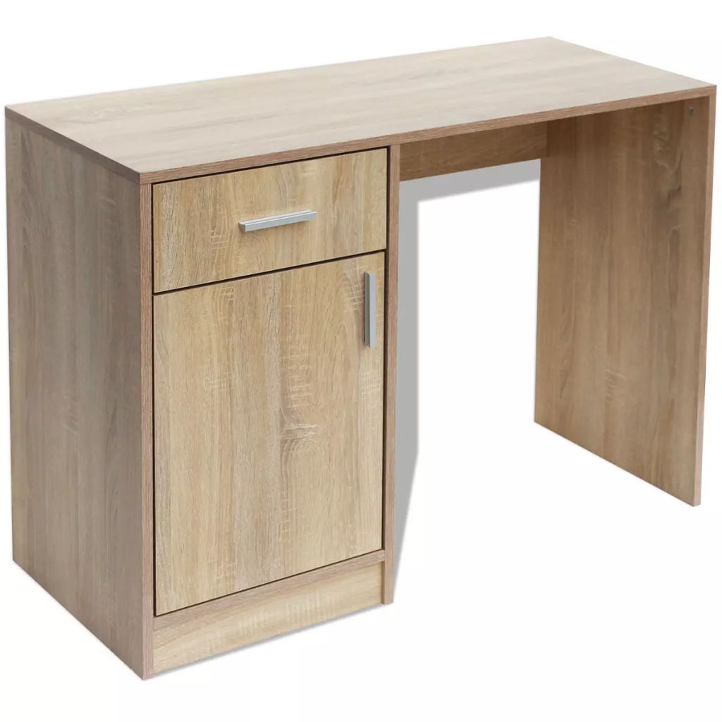 

Письмовий стіл Shumee з ящиком і шафою з дуба 100x40x73 см 243057