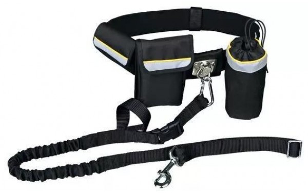 

Комплект для бега с собакой HANDS FREE DOG пояс, сумка, поводок