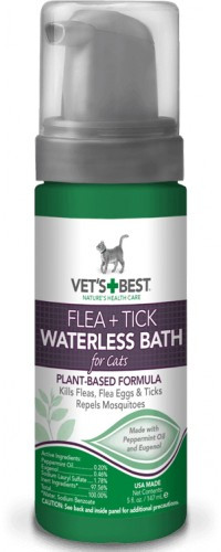 

Пена от блох и клещей Vet's Best Flea And Tick Waterless Bath Foam For Cats 148 мл (0031658105212)