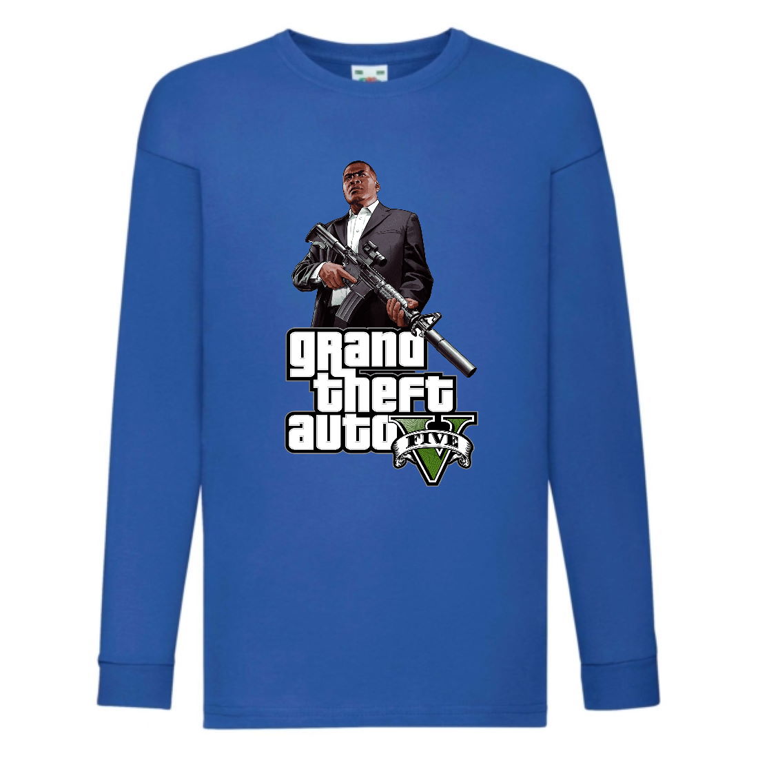 

Лонгслив реглан GTA 001 (Grand Theft Auto) синий (GTA blu 001) 116 см