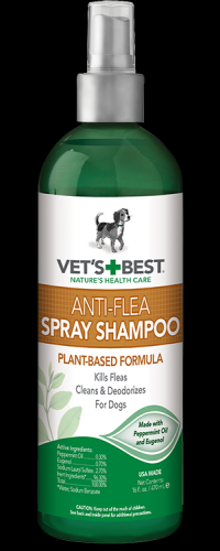 

Шампунь-спрей от блох Vet's Best Anti-Flea Easy Spray Shampoo 470 мл (0031658103478)