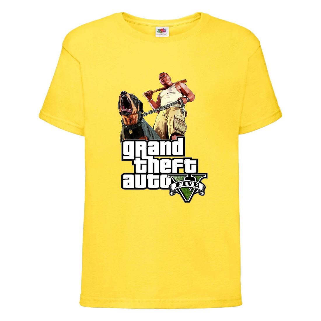 

Футболка детская GTA 006 (Grand Theft Auto) желтая (GTA yel 006) 128 см