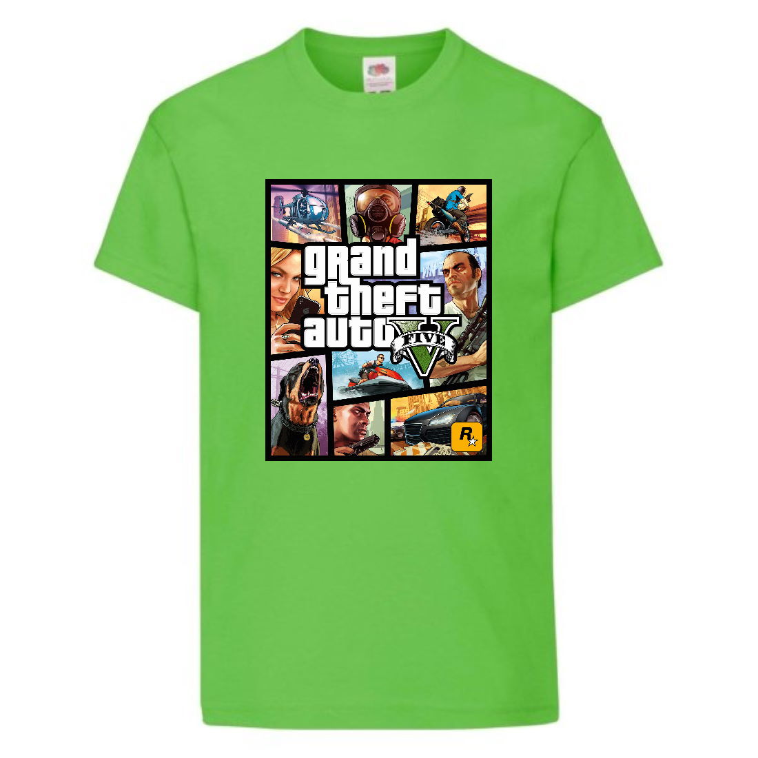 

Футболка детская GTA 002 (Grand Theft Auto) светлозеленая (GTA lgrn 002) 152 см